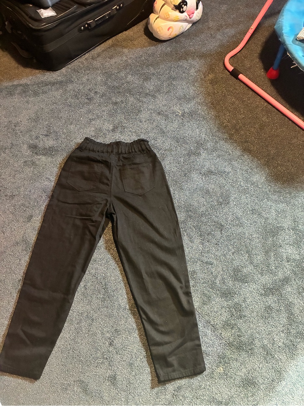 New Without Tags: Women’s Harlow Black Paperbag Pants ~ size 28 - Picture 7 of 7